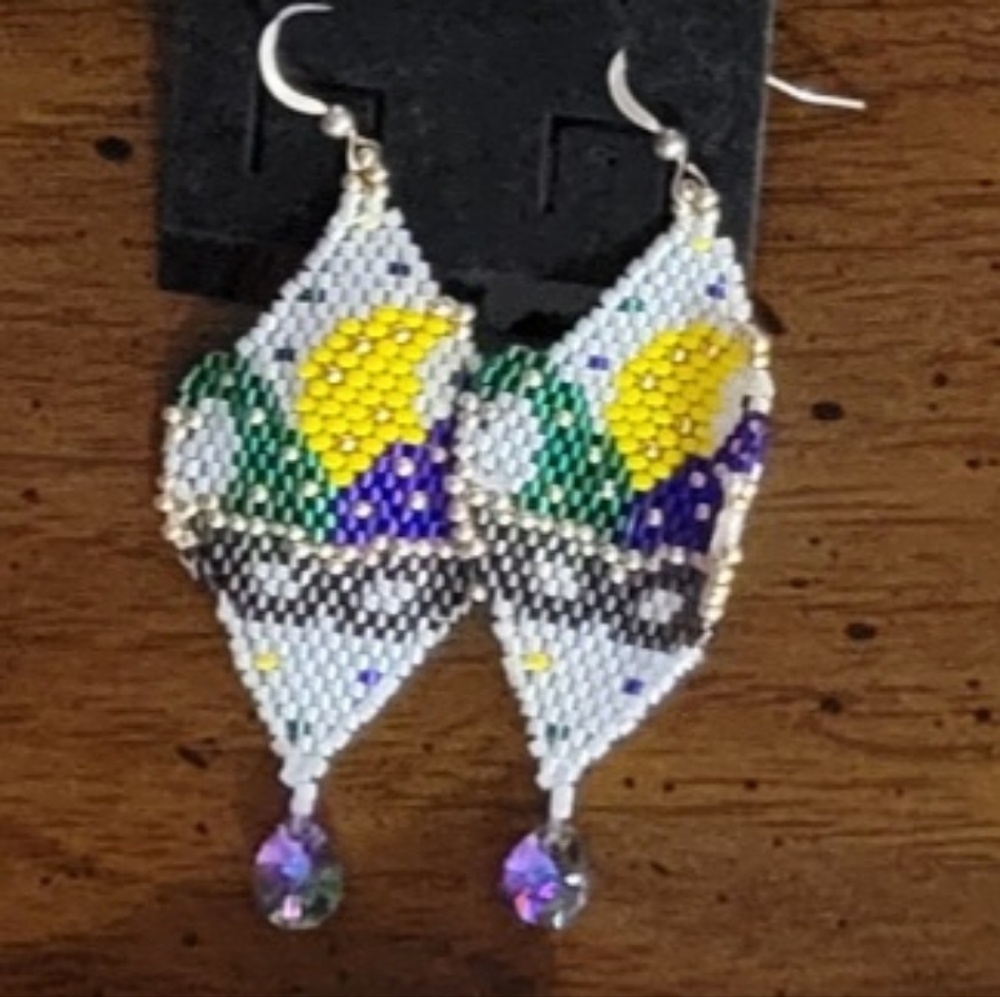 Mardigra earrings handmade